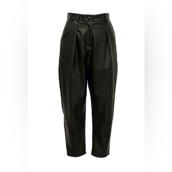 Seta black leather pants - Picture 1 of 4